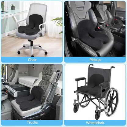 🪑 60% OFF NOW! 🛡️ Non-Slip Memory Foam Seat Cushion for Car & Office – Ergonomic pain relief & breathable mesh – Universal fit, relieves back & tailbone pressure – perfect for long drives or desk work ✨