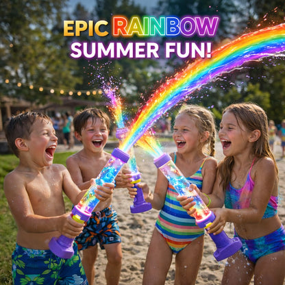 🌈Bright Rainbow LED Water Gun | Summer fun that comes to life like magic!✨