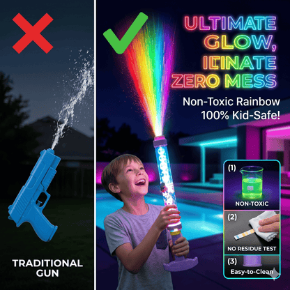 🌈Bright Rainbow LED Water Gun | Summer fun that comes to life like magic!✨